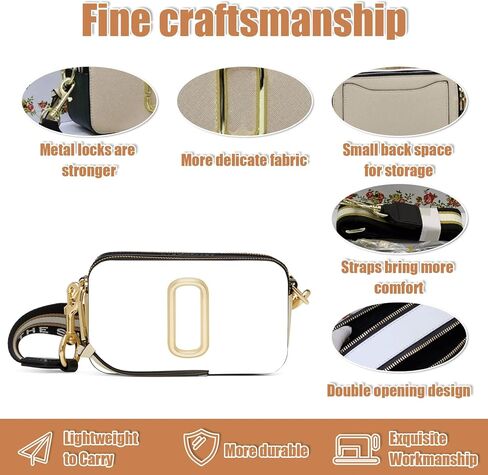 Camera Bag Crossbody,Camera Purse,Camera Crossbody Bag,Crossbody Bag with Multi-Layer Design and Multiple Carrying Methods in Kuwait