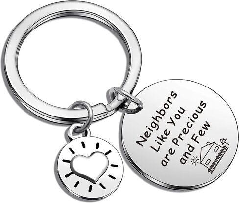 ASANHAO Neighbor Gift New Home Gift Friendship Keychain New Neighbors Friendship Gift Housewarming Keychain Neighbor Jewelry Neighbor Keychain General in Saudi Arabia