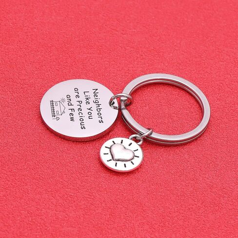 ASANHAO Neighbor Gift New Home Gift Friendship Keychain New Neighbors Friendship Gift Housewarming Keychain Neighbor Jewelry Neighbor Keychain General in Saudi Arabia