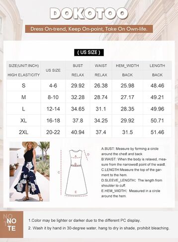Dokotoo Women's Summer 2024 Maxi Dress Spaghetti Strap Spring Casual Boho Split Beach Long Flowy Dresses Trendy in Saudi Arabia