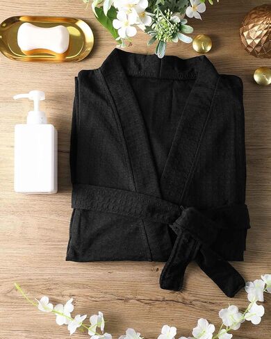 12 Pcs Women's Bath Robe Bulk for Birthday Party Commercial Soft Thin Spa Waffle Robes in Saudi Arabia