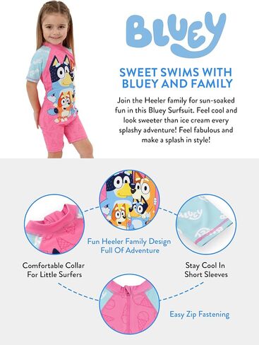 Bluey Swimsuit | Girls One Piece Swimsuits | Bathing Suit Girls | Official Merchandise in Saudi Arabia