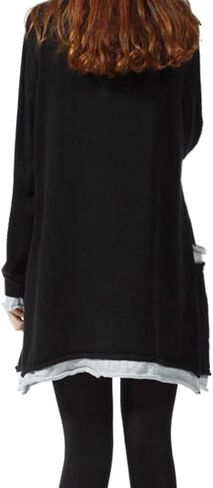MedeShe Womens 100% Cotton Turtleneck Long Sleeve Casual Pullover Sweater Knit Loungewear in Saudi Arabia