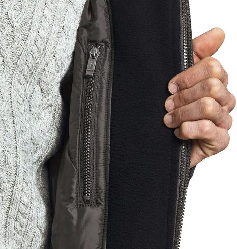 سترة رجالية مقاومة للطقس بتقنية Ultra Tech، معطف بغطاء رأس وسحاب مزدوج طارد للماء in Kuwait