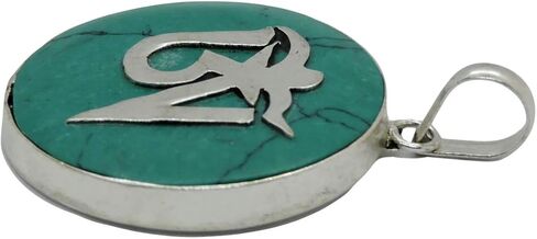 Handmade Tibetan Turquoise, Coral, Lapis Om Pendant From Nepal in Kuwait