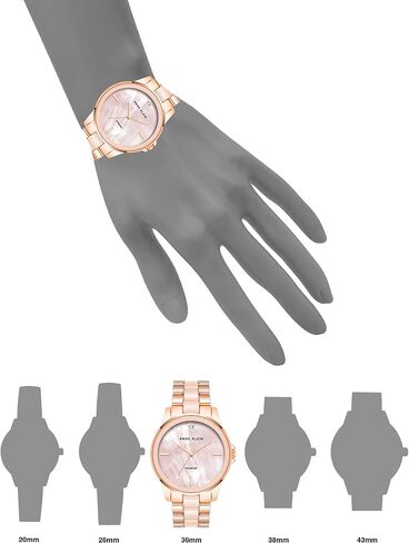 Anne Klein Women's Genuine Diamond Dial Ceramic Bracelet Watch, AK/4120 in Saudi Arabia