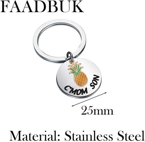 FAADBUK Pineapple Gift C'mon Son Keychain Tv Show Gift Shawn And Gus Fan Gift in Saudi Arabia