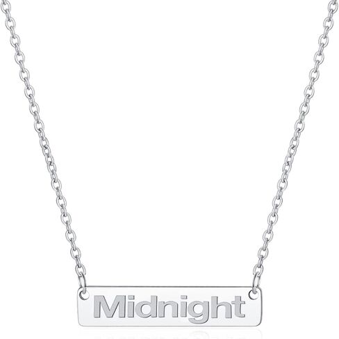 Holy rose Reputation Necklace Fearless Speak Now Music Lover Gift Singer Gifts Song Inspired Fans (midnight) in Saudi Arabia