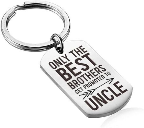 Only The Best Brothers Get Promoted to Uncle Keychain, Uncle Pregnancy Announcement Gift for Uncle to Be Gifts, Uncle Christmas Gifts for Uncles Birthday in Saudi Arabia