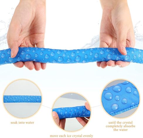 10 Pieces Ice Cooling Scarf Cool Scarf Neck Wrap Bandana Ice Scarf Cooling Scarf Wrap Cooling Neck Scarf Ice Scarf Neck Wrap Summer Neck Wrap Bandana Cooling Scarf for Neck Summer Outdoor Activities in Saudi Arabia