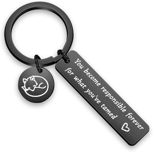 Prince Inspired And Fox Keychain Jewelry You Become Responsible Forever For What You've Tame in Saudi Arabia