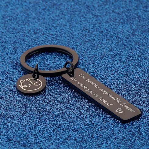 Prince Inspired And Fox Keychain Jewelry You Become Responsible Forever For What You've Tame in Saudi Arabia