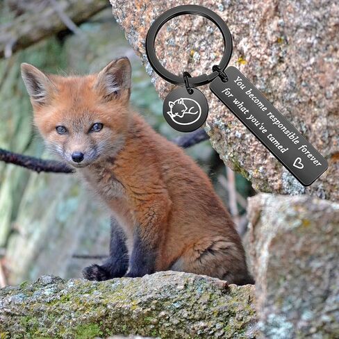 Prince Inspired And Fox Keychain Jewelry You Become Responsible Forever For What You've Tame in Saudi Arabia