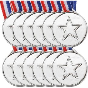 PATIKIL Mini Bronze Award Medals, Plastic Winner Medals for Award with Ribbon for Table Tennis Games Sports Competitions Party Favors