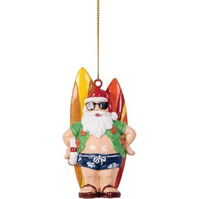 Beachcombers Santa With Surf Boards Ornament None Specific