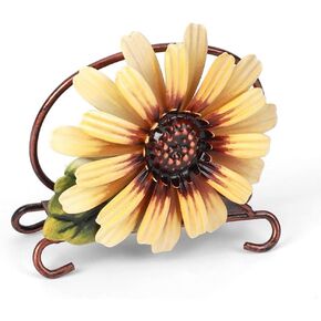 Napkin Holder for Table, Rustic Napkin Holder Sunflower Farmhouse Napkin Holder Napkin Holders for Paper Napkins Farmhouse Kitchen Decor
