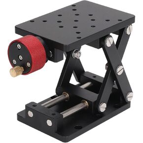 Asixxsix Lab Lifting , Manual Adjustable Jack Scissor Stand , 55mm High Lifting Displacement , Aluminum Alloy Scissor Lifting Jack Stand, Load Capacity 10Kg