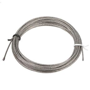 uxcell Stainless Steel Wire Rope Cable 1.5mm Dia. 4M 13ft Length 16 Gauge 304 Grade for Hoist Lifting Grinder Pulley Wheel