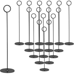 Urban Deco 16PK Gold Table Number Holders Place Card Holders 12 Inch Table Card Holders Steel Card Holders for Photos, Food Signs, Memo Notes, Weddings, Restaurants, Birthdays in Saudi Arabia
