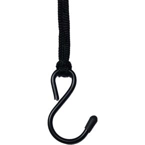 Black Small Metal S Hooks Metal Thin s Hook 1.8 inch,Wire S Hooks Hanger Set of 20 Heavy Duty S-Shaped Hooks for Outdoor Hanging Plants, Clothes, Kitchenware