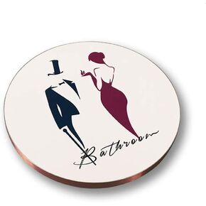 New Creative Three-Dimensional Warm Bathroom Sign Toilet Symbol Door Sign Restroom Sign Bathroom Sign Board Toilet Signage Bathroom Sign (Public bathroom)