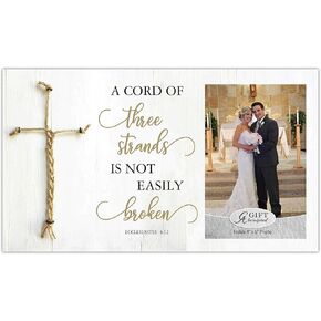 Cathedral Art MF280 Marriage Picture Frame - A Cord of Three Strands, One Size, Multicolored