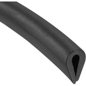 Rubber Edge Trim U Seal Fits 1/64'' - 1/16'' Edge 20Ft Length, U Channel Edge Trim Rubber Seal, U Shape Weather Stripping for Edge Protector