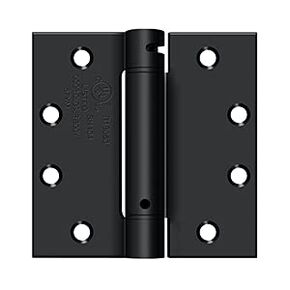Deltana DSH45U1B 4-1/2" x 4-1/2" Spring Hinge Paint Black Finish