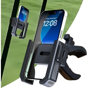 Golf Cart Phone Mount, Universal Cell Phone Holder Mount Fits Most Golf Carts, Golf Cart Phone Mount for All 4.5-7" Cell Phones