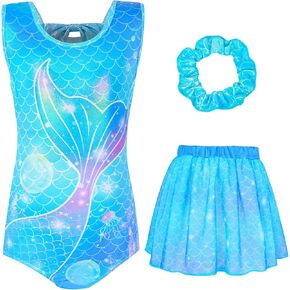 Sylfairy Girls Ballet Leotards with Removable Skirt Ballet Dance Dress Gymnastic Leotards for 3-10Years