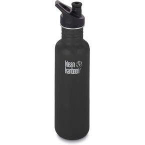زجاجة Klean Kanteen الكلاسيكية ذات الجدار الواحد من الفولاذ المقاوم للصدأ مع غطاء رياضي مقاوم للتسرب 3.0 in Kuwait