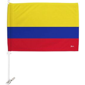 Copa America 2024 Colombia Car Flag Bandera Para Carros De Colombian Decor for Window Clip Pole FIFA Sports Fan Gifts World Cup 2026 Football Poster Soccor League Patriotic Decorations Made in USA