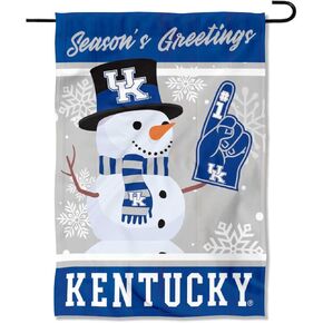 Kentucky Wildcats Holiday Winter Snow Garden Banner Flag