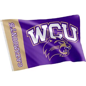 Desert Cactus Western Carolina University Flag Catamounts WCU Flag Banners 100% Polyester Indoor Outdoor 3x5 feet Flags (Team Name)