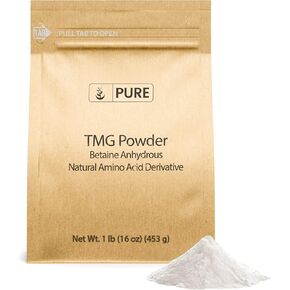 Pure Original Ingredients Trimethylglycine (1lb) TMG Powder, Vegan, Gluten-free