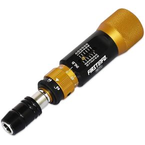 FIRSTINFO H5188 Precision Certified Limited Torque Screwdriver with 1/4 Inch Universal Hex Bit Holder Quick Release Design, 10-90 in-lbs with Extra T-Handle