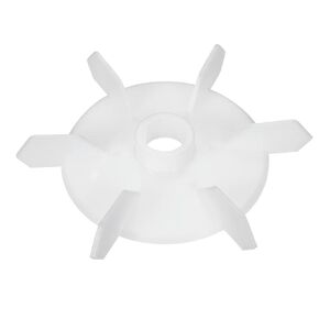 uxcell Motor Fan Blade 140mmx18mm D Shape Bore White Engineering Plastic with 6 Vanes