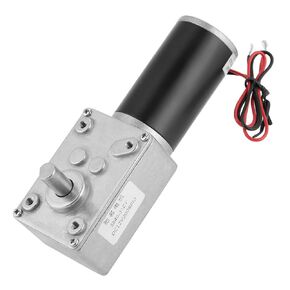 DC 12V 200RPM Turbo Gear Motor High Torque Electric Micro Speed Reduction Geared Motor Turbine Worm Geared Motor Reduction Geared Motor for 5840—31ZY Length 11.5cm / 4.53in