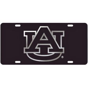 Craftique Auburn Tigers Black Laser Cut License Plate