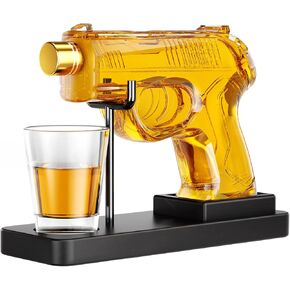 Birthday Gifts for Men Dad, Kollea PX4 Storm Gun Whiskey Decanter Sets for Men, Funny Cool Gun Gift Ideas for Him Boyfriend Brother, Liquor Dispenser for Home Bar Party, Military Retirement Present