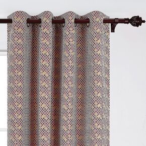 Deconovo Decorative Blackout Butterfly Printed Sheer Rod Pocket Voile Drape Curtains for Bedroom, 42W x 95L Inch, Dark Blue and Light Blue
