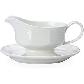 Mikasa French Countryside Blue 2 Piece Gravy Boat Set, White in Kuwait