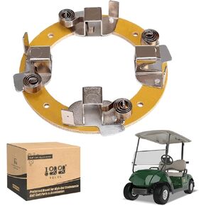 10L0L Golf Cart Motor Brushes Holder Brush Plate with Brush Springs Fits Yamaha with DM430-06 Hitachi Motor Replaces OEM#JU2-H1840-20-00 JU2-H1801-20-00