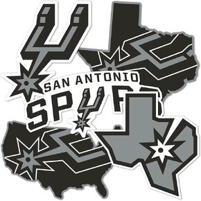 San Antonio Spurs NBA Officially Licensed Sticker Vinyl Decal Laptop Water Bottle Car Scrapbook (Type 2-3)