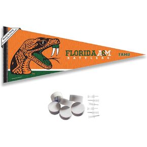 Florida A&M Rattlers Pennant Flag and Wall Tack Mount Pads