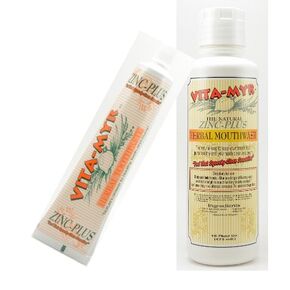 Value Package 1 – 1 Tube Original 4 Oz Zinc+ Natural Toothpaste & 1-16 Oz Natural Mouthwash. Gluten Free. Vegan, No SLS, No Sugar, Fluoride, Alcohol or Saccharin.