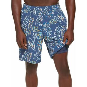 Kirkland Signature Men's Swim Shorts with Comfort Waistband and Liner | Blue, XXL