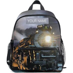 AUUXVA Kids Backpack Train School Bag Kindergarten Toddler Preschool Backpack for Boys Children