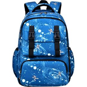 Galaxy Backpack for Boys Girls Elementary Middle School Bookbag Kids Water Resistant Lightweight Schoolbag Travel Daypack for Teens