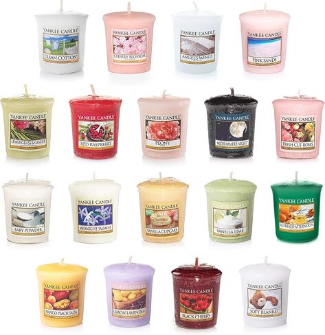 Yankee Candle Value Bundle with 10 Votive Scented Candles, Mixed Popular Fragrances, Set of 10 in Saudi Arabia